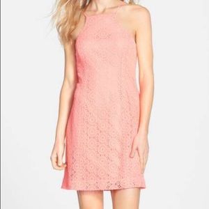 Lilly Pulitzer Pink Crochet Dress